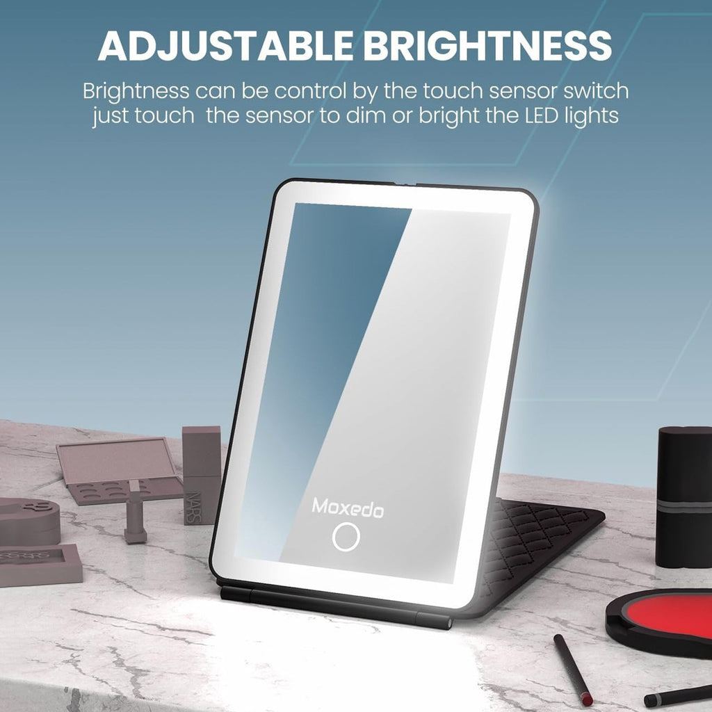 MOXEDO Vanity Makeup Mirror, 3 Lighting Modes and Stepless Dimming MOXEDO Vanity Makeup Mirror, 3 Lighting Modes and Stepless Dimming