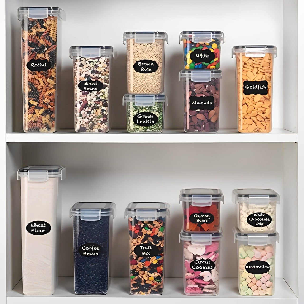 Airtight Food Storage Container well organized