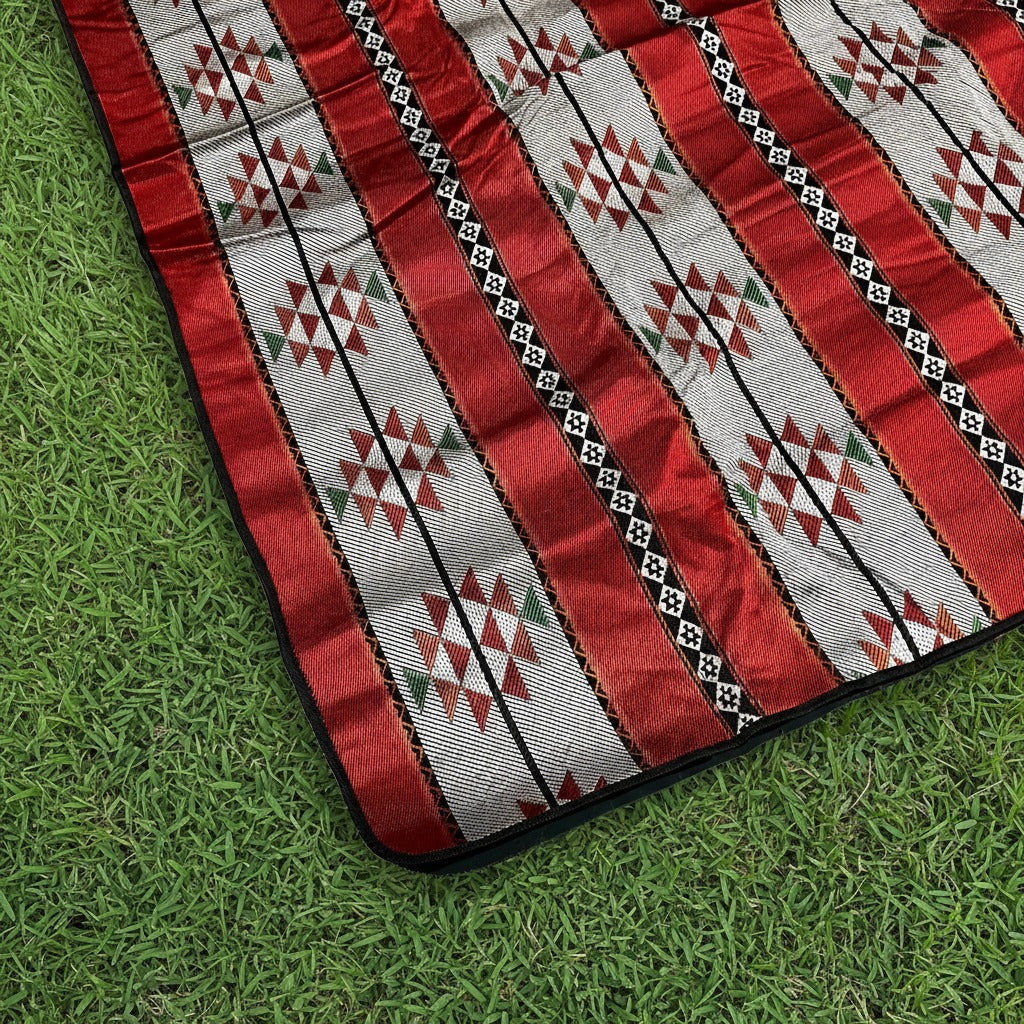 An outdoor picnic mat.