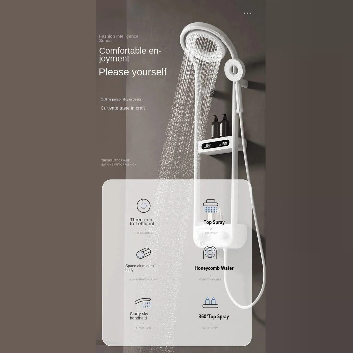 Rain Shower Faucet Set.