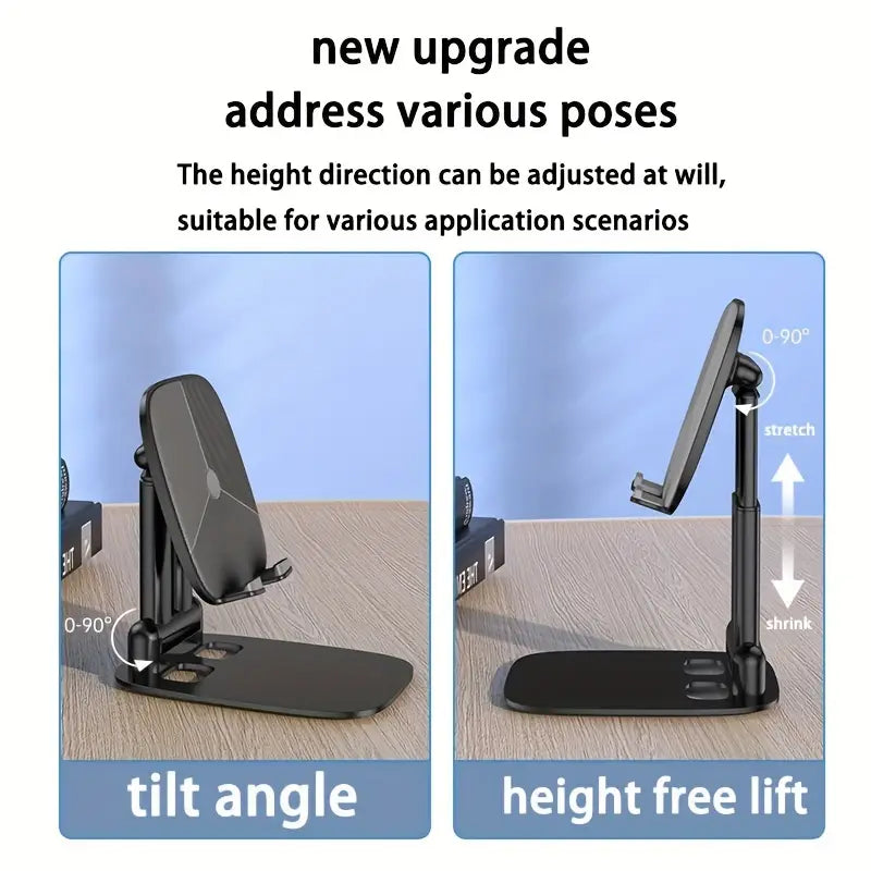 Different Angles of Adjustable Mobile Phone Holder.