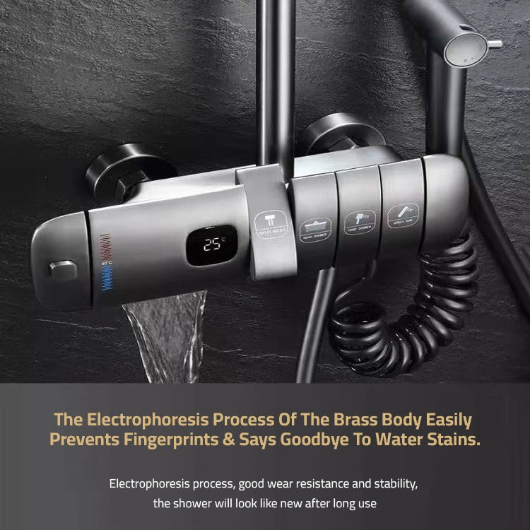 Feature of Digital Display Rain Shower Set.