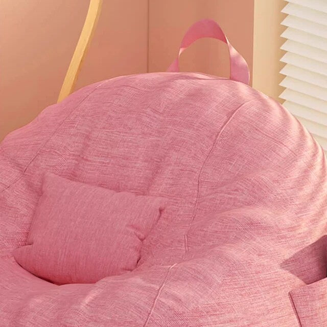 Pink Padded Bean Bag Chair.