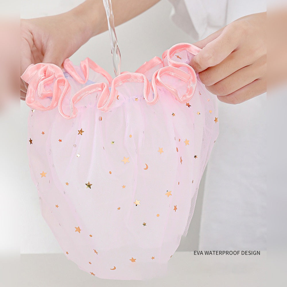 Pink Shower Cap.