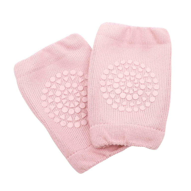 Comfortable pink knee pads for baby.