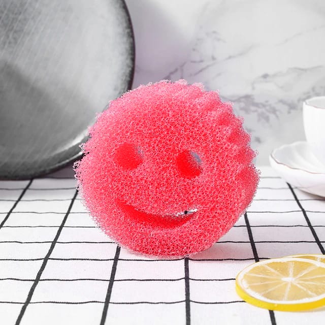 Red Smiley Face Kitchen Scrubber.