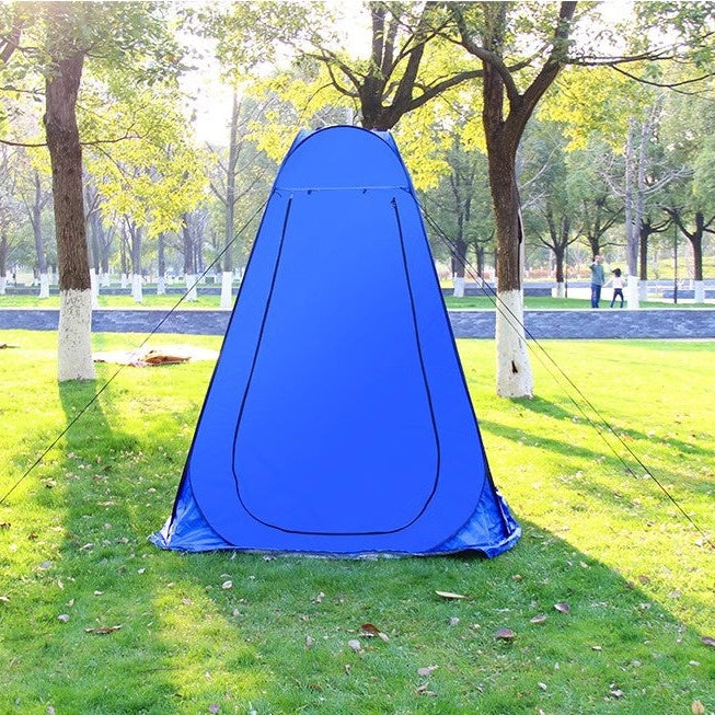 pop-up privacy tent for outdoor camping, designed for changing clothes, showering, or toilet use in the picnic areas.