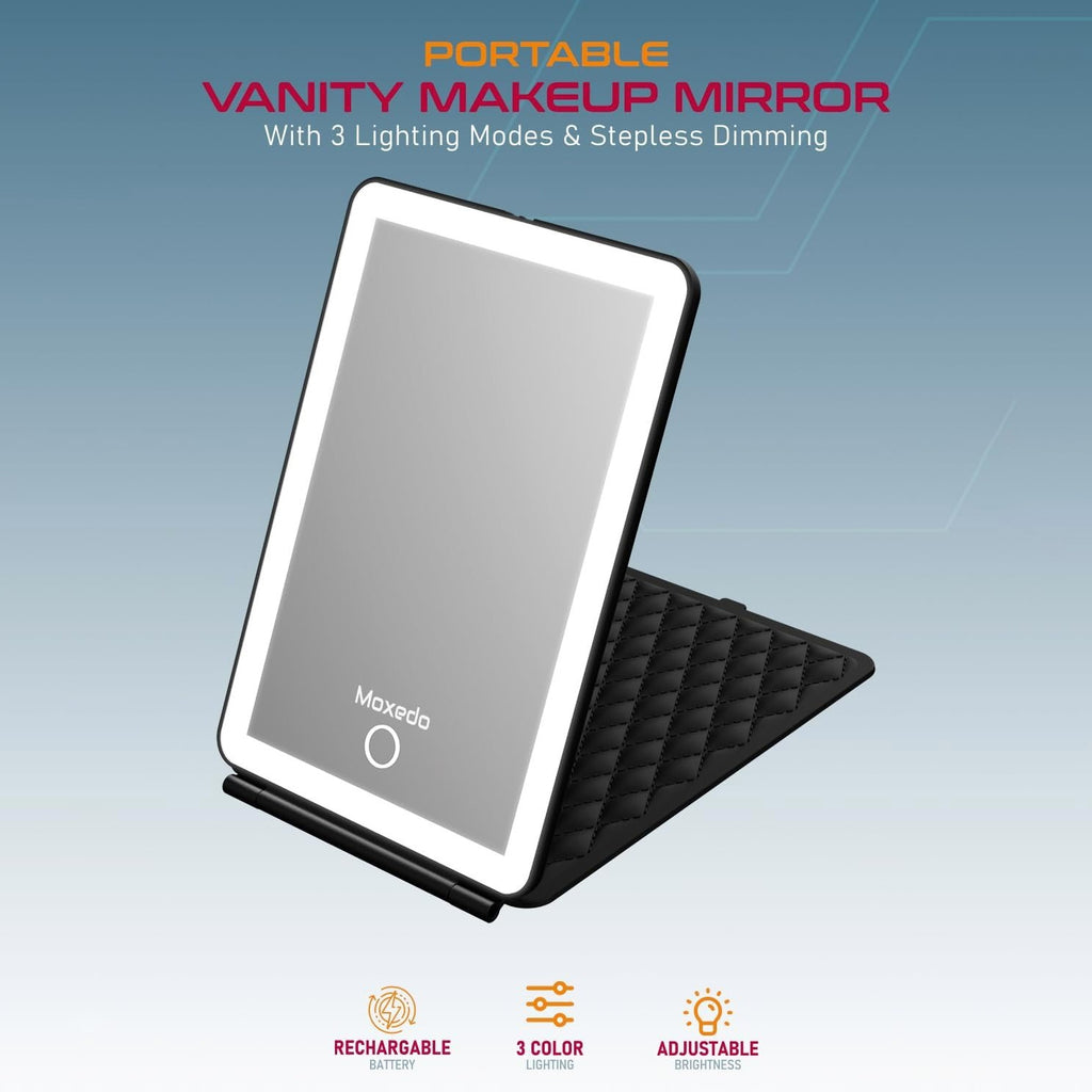 MOXEDO Vanity Makeup Mirror, 3 Lighting Modes and Stepless Dimming MOXEDO Vanity Makeup Mirror, 3 Lighting Modes and Stepless Dimming