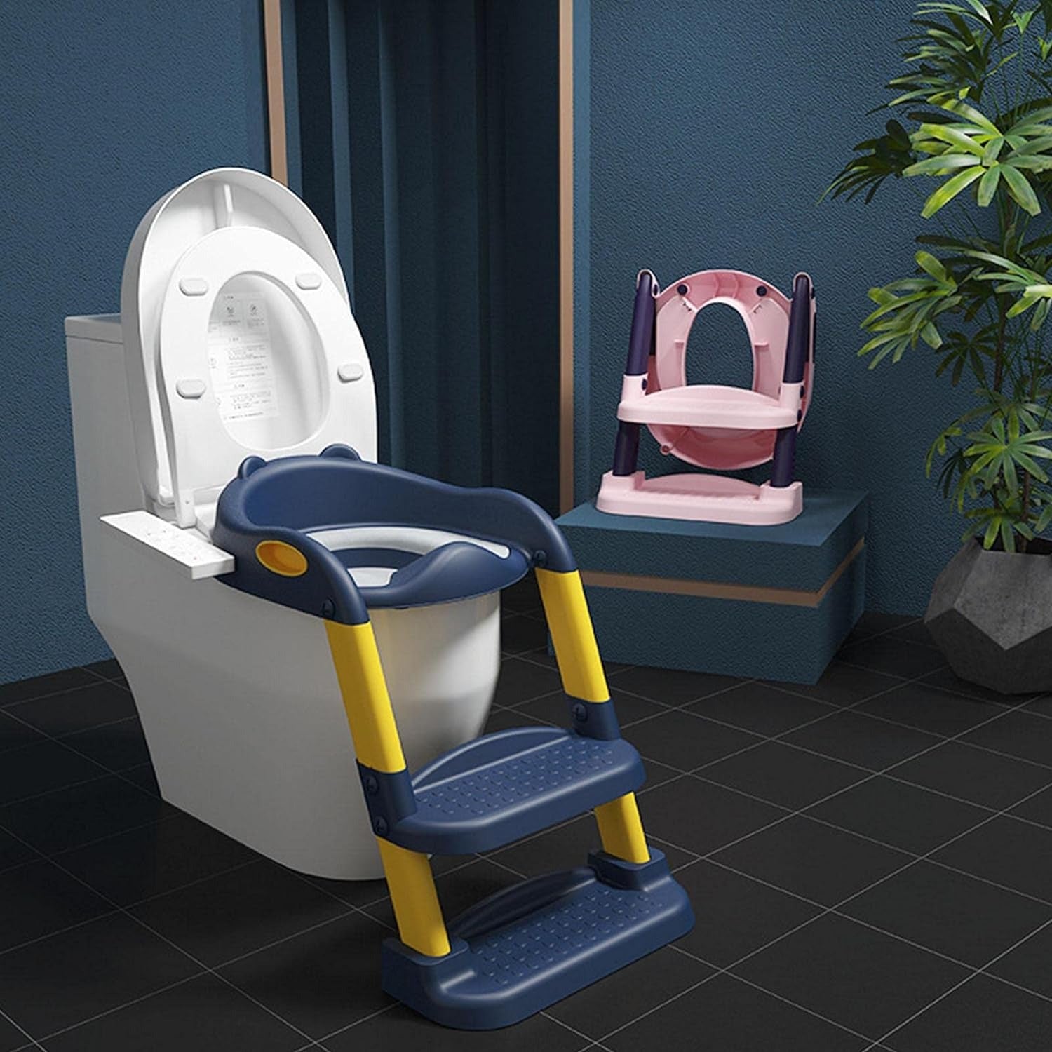 Toilet Potty Trainer Seat kept on the toilet seat