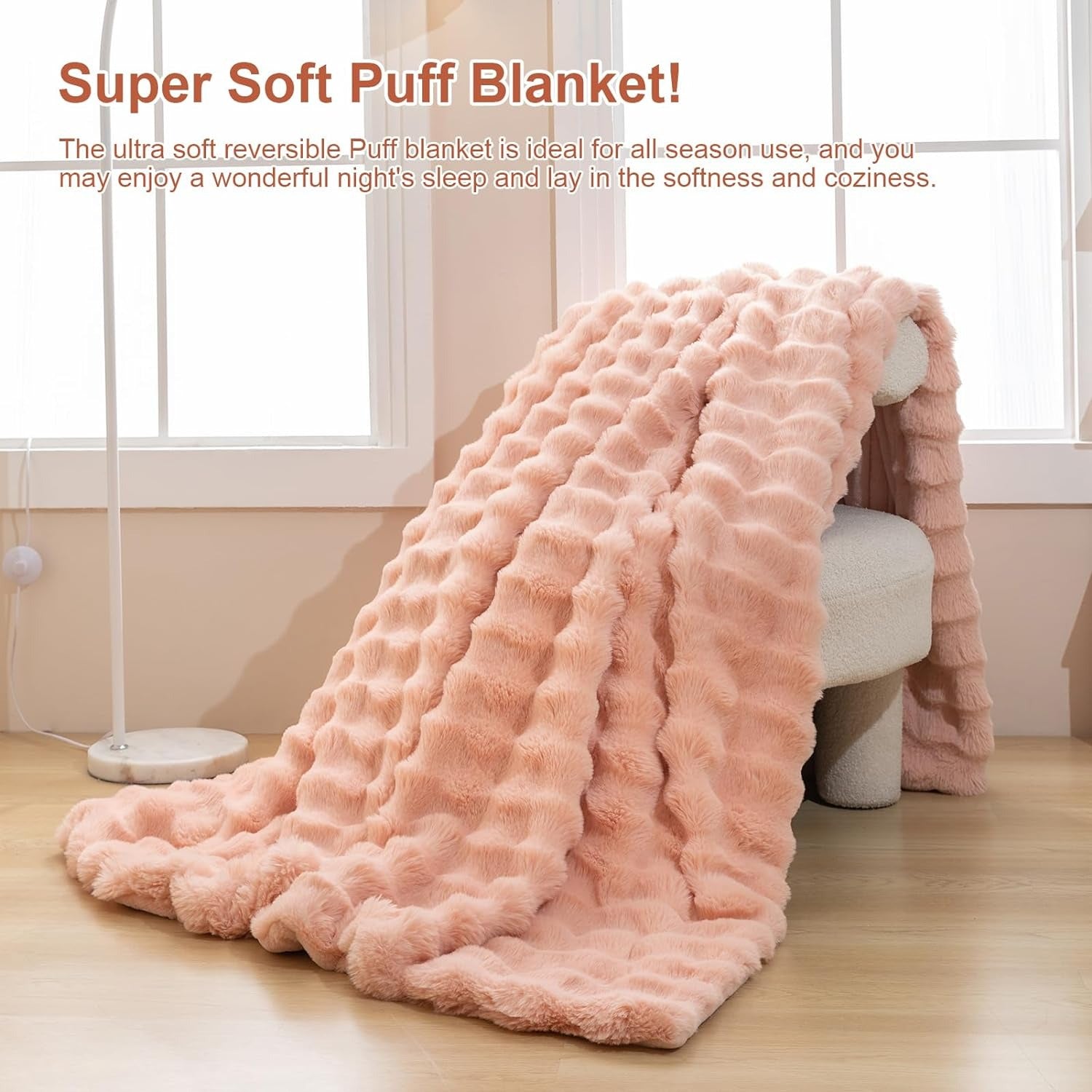super soft puff blanket