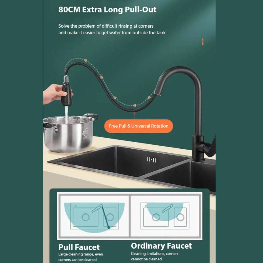 80cm Long Pull-Out Faucet.