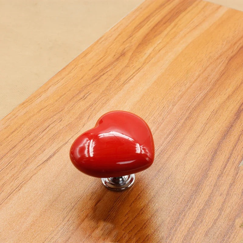 Onebuycart Heart Shaped Toilet Tank Button Plastic Flush With Nail Friendly Design For Modern