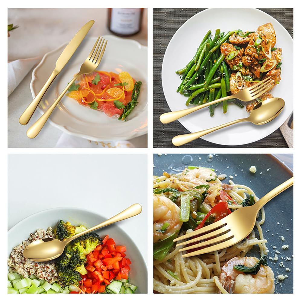 Fork and spoon from  24-piece cutlery set is used for taking food,