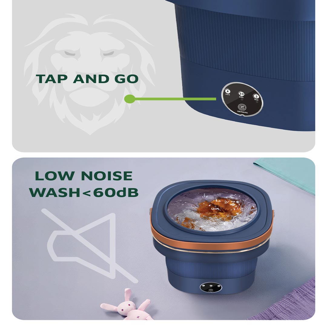 Parts Details Of Green Lion Foldable Mini Washing Machine.