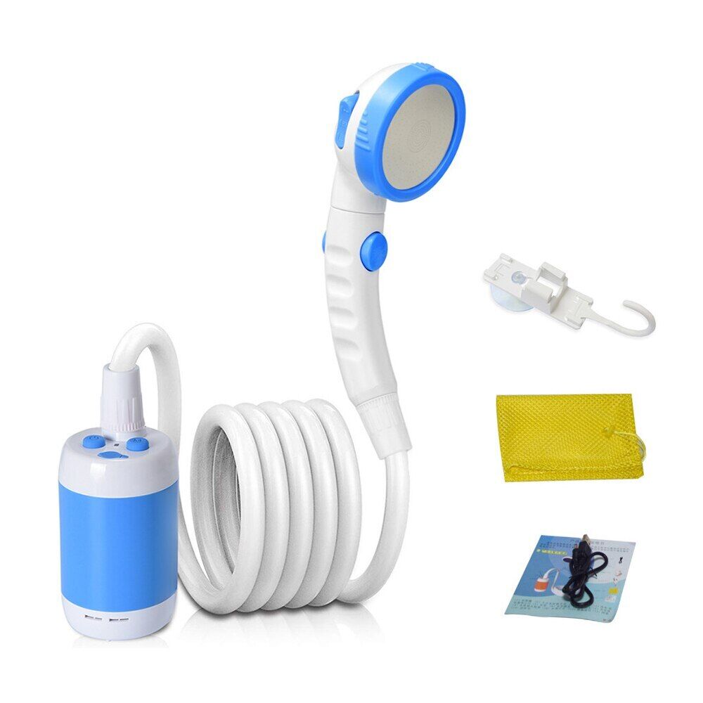 Showcasing Blue color Portable Outdoor Shower Set