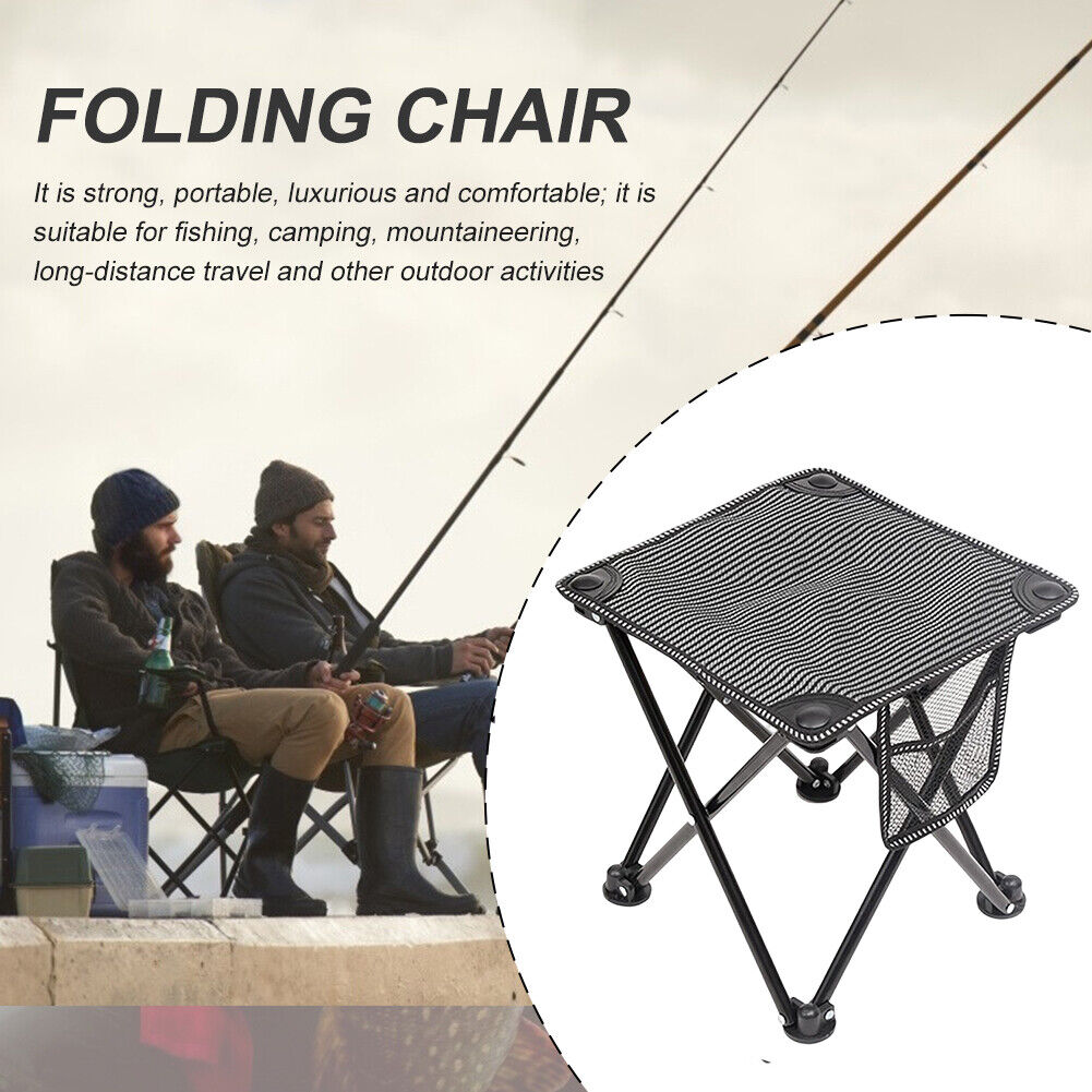 Portable Outdoor Camping Stool, Quick Deploy Seat Chair for Picnic/Camping/Fishing/BBQ