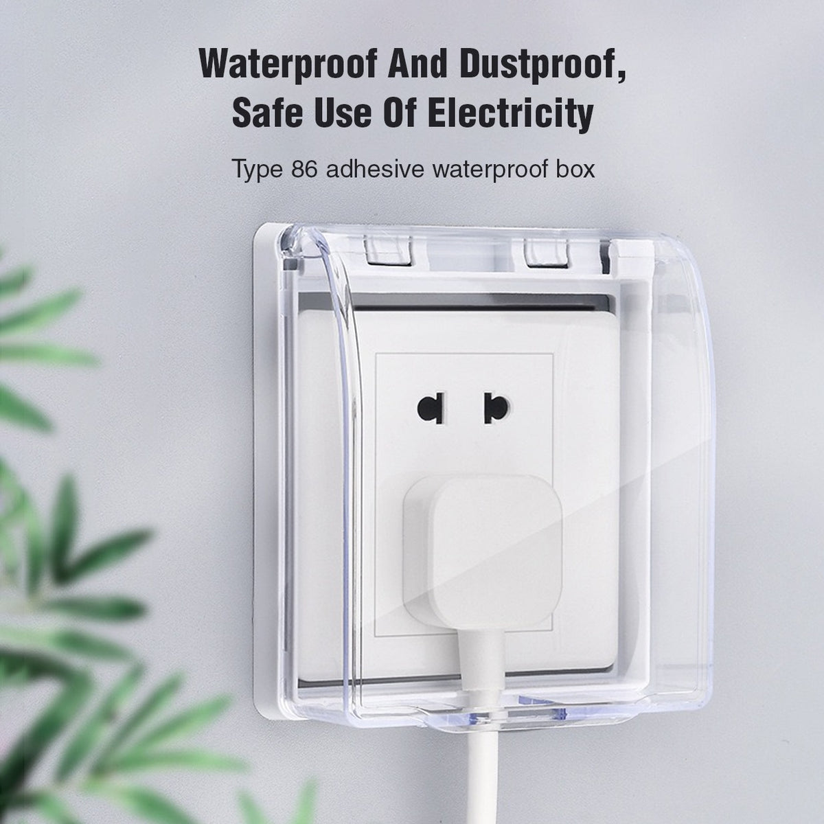 Switch Socket Waterproof Cover - Bathroom Splash-Proof Protector, Tran
