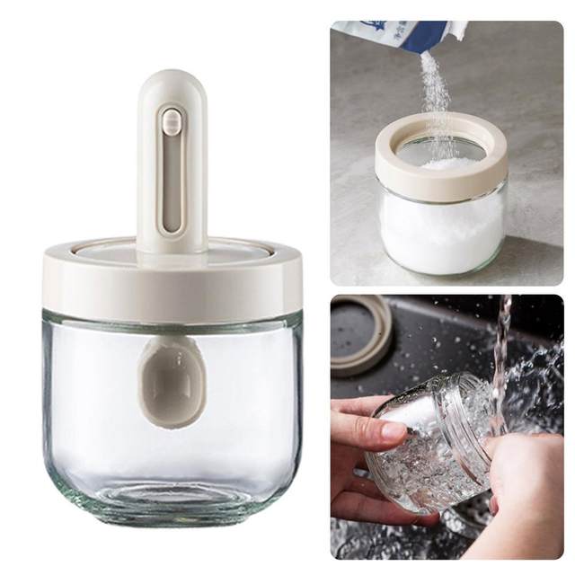 Storing Spices and Cleaning of Glass Seasoning Jar.