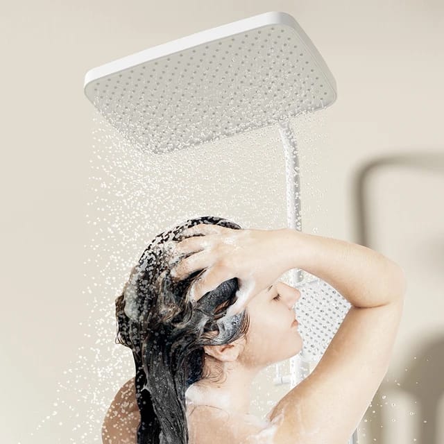 Digital Display Rain Shower Set, Piano Key Thermostatic Shower System, Hot and Cold Shower Faucet for Bathroom Digital Display Rain Shower Set, Piano Key Thermostatic Shower System, Hot and Cold Shower Faucet for Bathroom