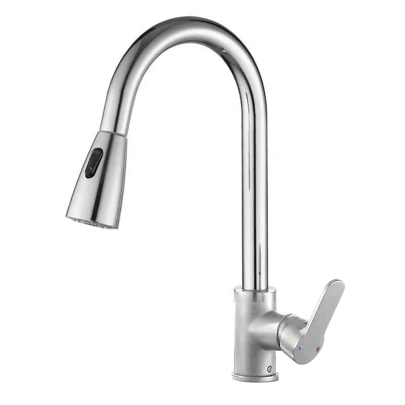 Silver Multi-functional Kitchen Pull Out Tap.