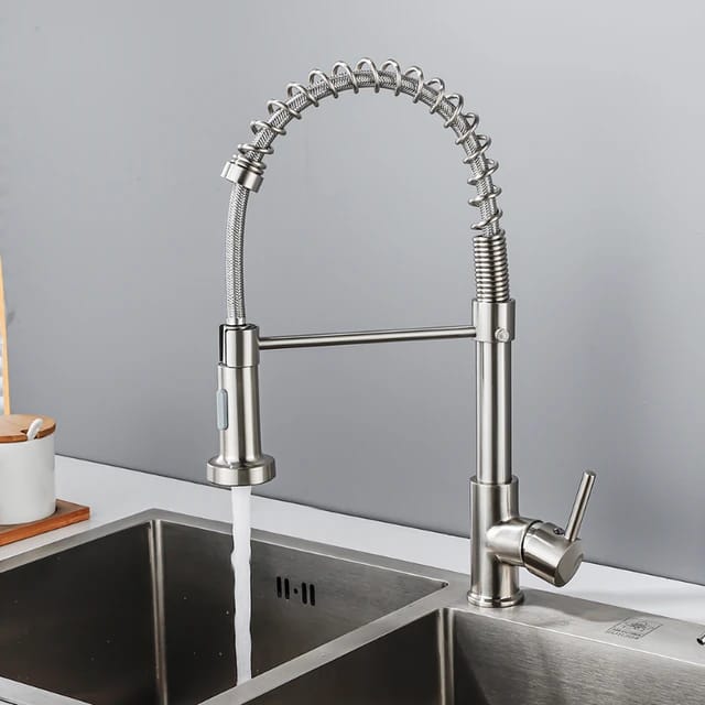  360° Rotation Hot and Cold Kitchen Sink Mixer Tap.