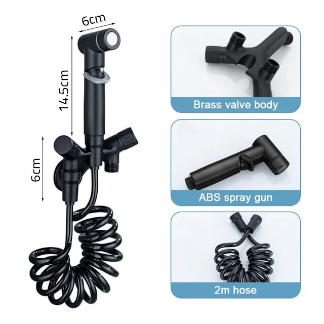 Dual Control Hand Shower, Bidet Bathroom Faucet, Wall Mounted Sprayer for Toilet Dual Control Hand Shower, Bidet Bathroom Faucet, Wall Mounted Sprayer for Toilet