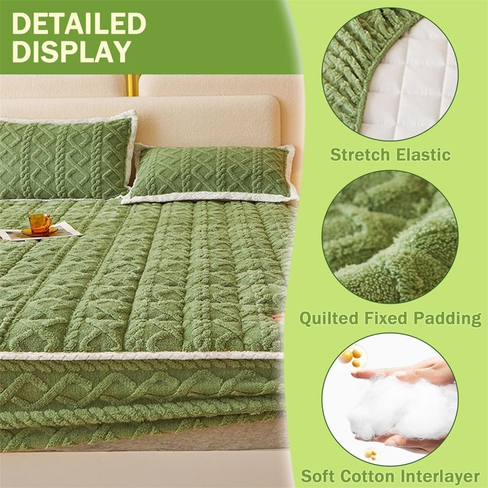 detailed display of  soft quilted mattress