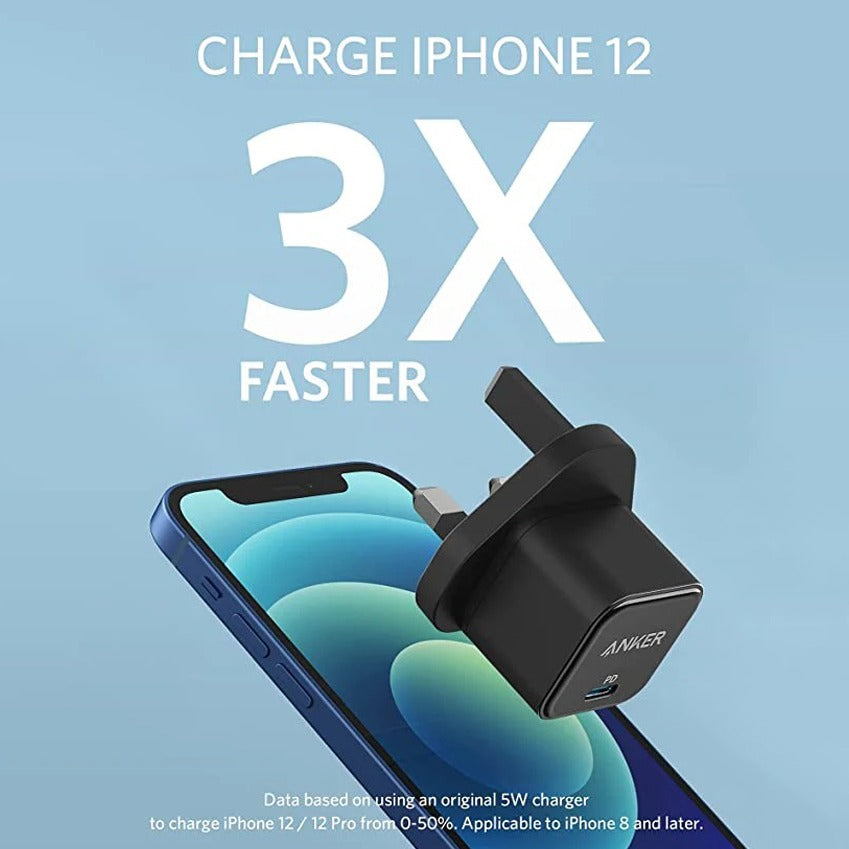 Anker Powerport III Cube شاحن بقدرة 20 واط، منفذ عالي السرعة بحجم صغير Anker Powerport III Cube شاحن بقدرة 20 واط، منفذ عالي السرعة بحجم صغير