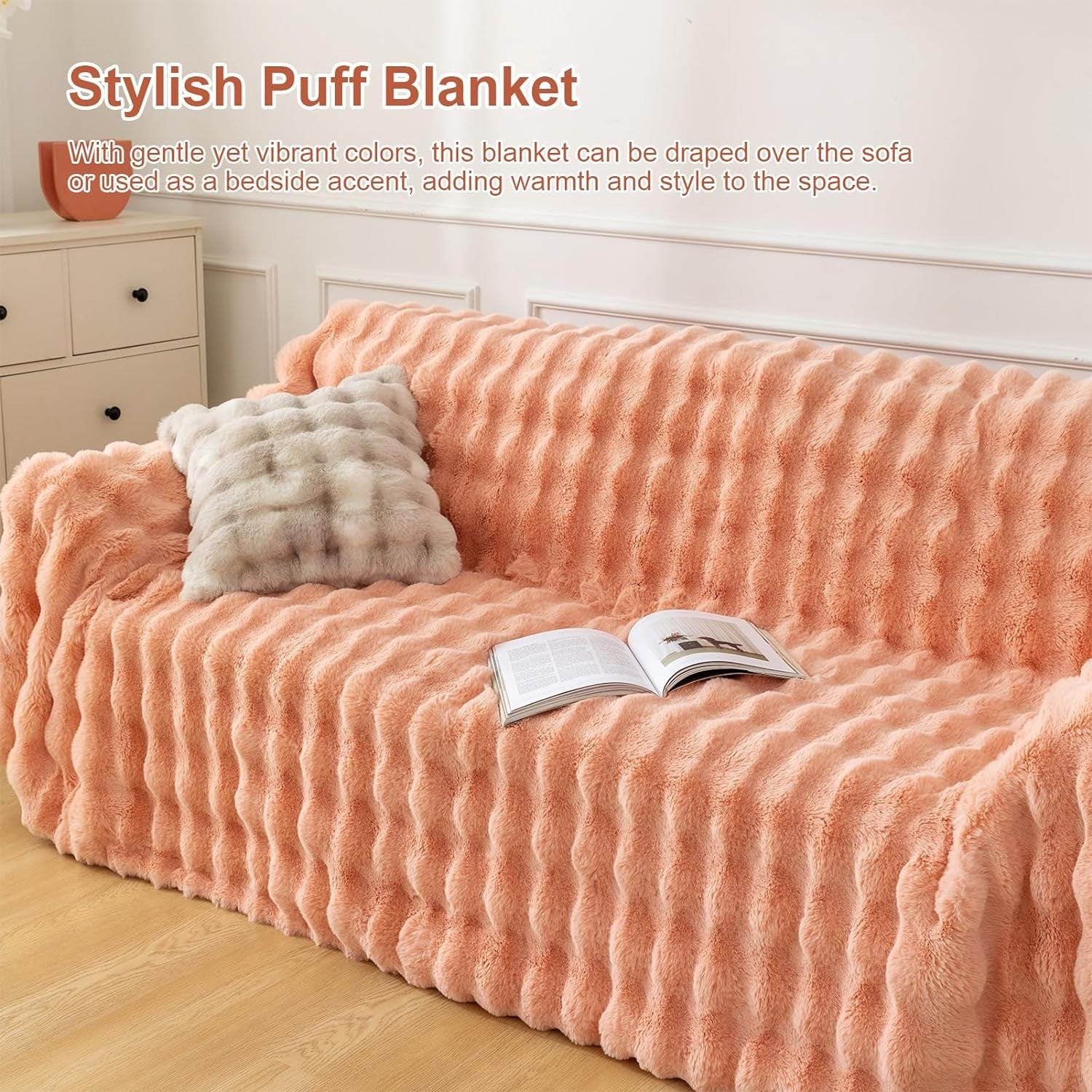 stylish puff blanket