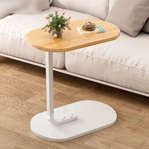 Portable Mini C-Shaped Bedroom Tea Table, Wooden Side Table Portable Mini C-Shaped Bedroom Tea Table, Wooden Side Table