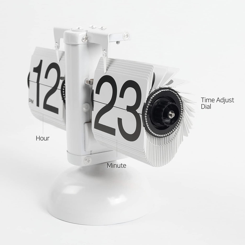 Vintage Retro Flip Desk Clock - Mechanical Auto Flip Down Table Clock Vintage Retro Flip Desk Clock - Mechanical Auto Flip Down Table Clock
