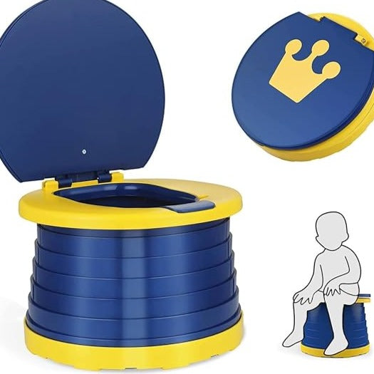 Foldable Travel Potty Seat, Portable Potty Training Toilet for Kids, T