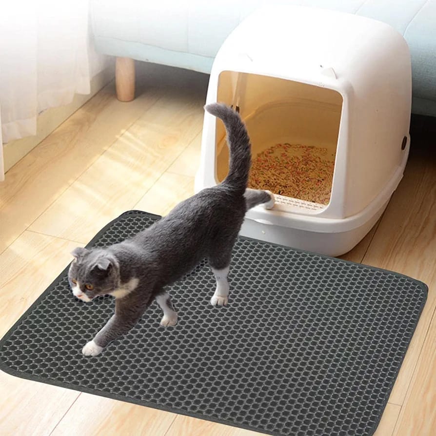 Grey Litter Tray Mat.