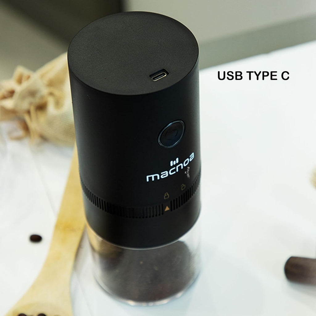 Macnoa Coffee Grinder ‐ Burr Grinder with Adjustable Grind Size Macnoa Coffee Grinder ‐ Burr Grinder with Adjustable Grind Size