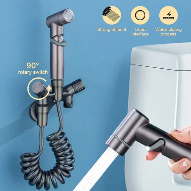 Dual Control Hand Shower, Bidet Bathroom Faucet, Wall Mounted Sprayer for Toilet Dual Control Hand Shower, Bidet Bathroom Faucet, Wall Mounted Sprayer for Toilet