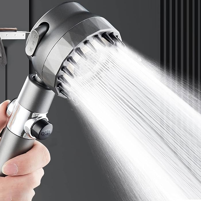 High Pressure Shower Head with water.