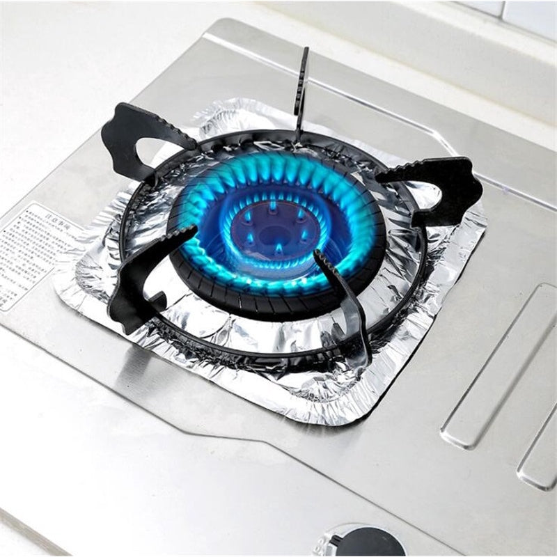 Used in a gas stove, aluminum foil paper