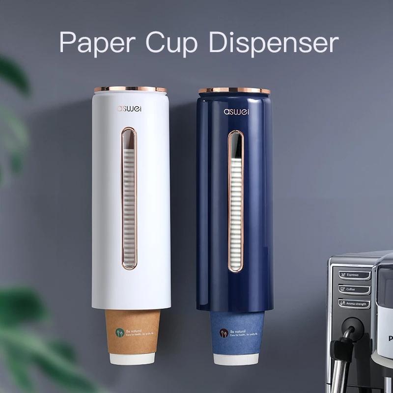 Automatic Cup Dispenser Holder Wall Mounted Disposable Cup Storage