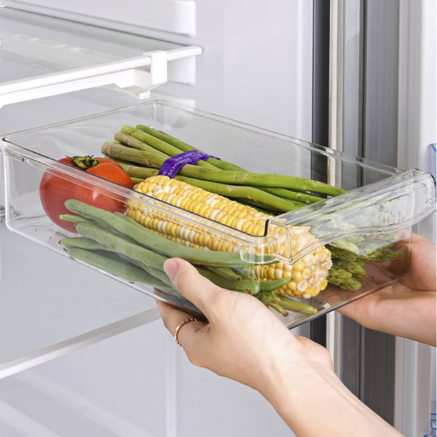 Refrigerator Drawer Transparent Organizer Rack
