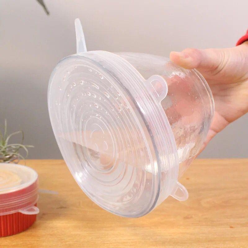 6 Pcs Silicone Lid Food Storage Covers Set