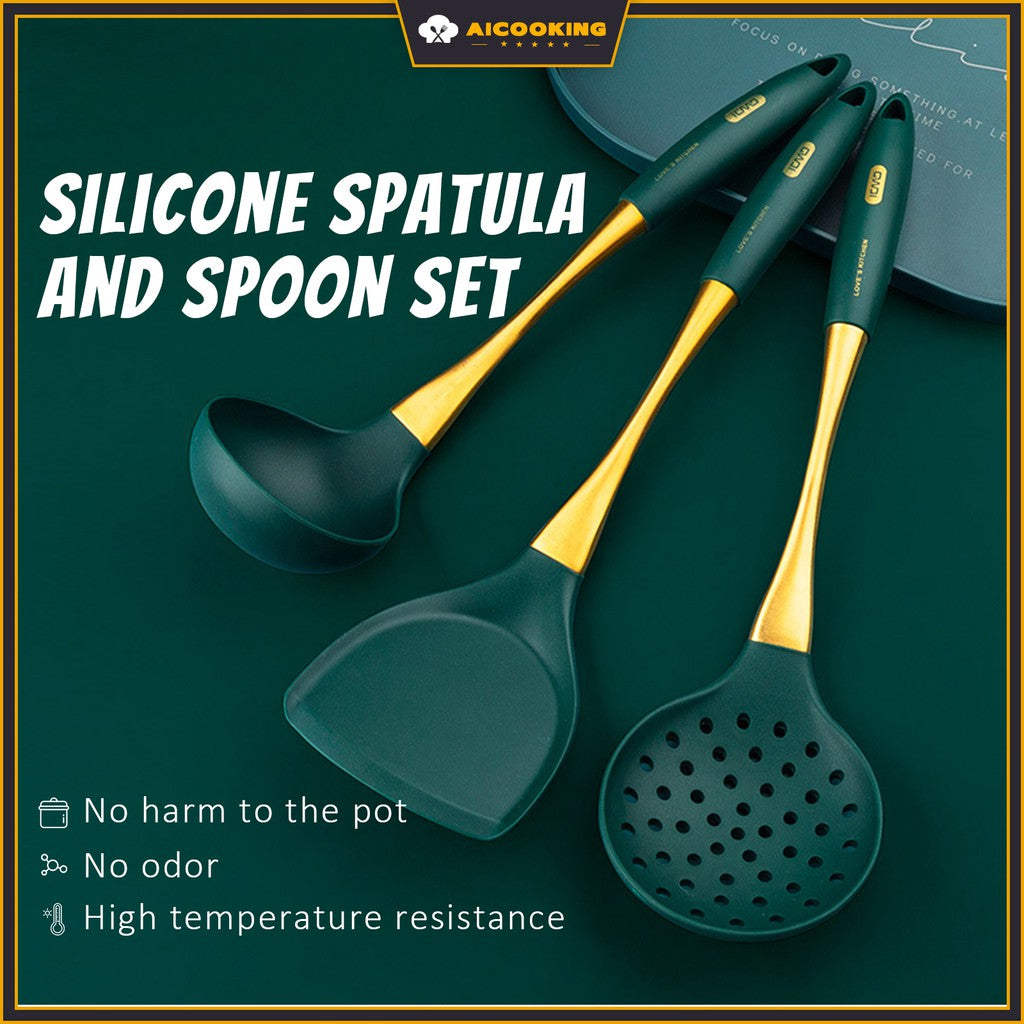 Stainless Steel Silicone Non Stick Kitchenware 