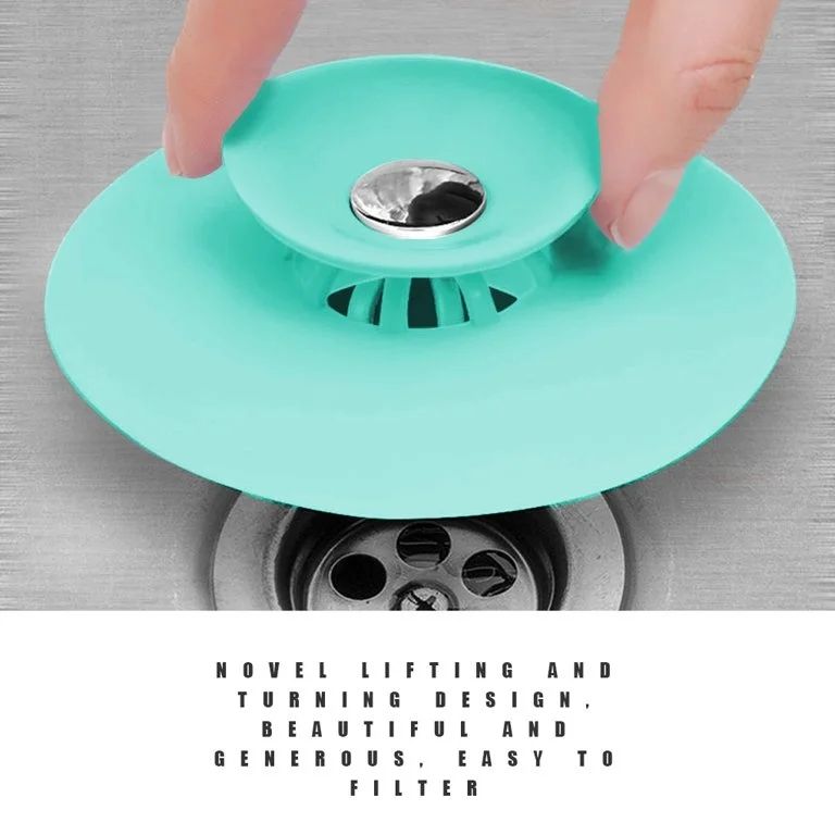2 Pcs Silicone Sink Hair Strainer for Basin, Bathtub 2 Pcs Silicone Sink Hair Strainer for Basin, Bathtub