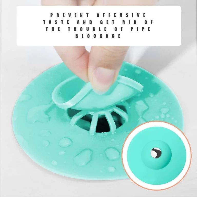 2 Pcs Silicone Sink Hair Strainer for Basin, Bathtub 2 Pcs Silicone Sink Hair Strainer for Basin, Bathtub
