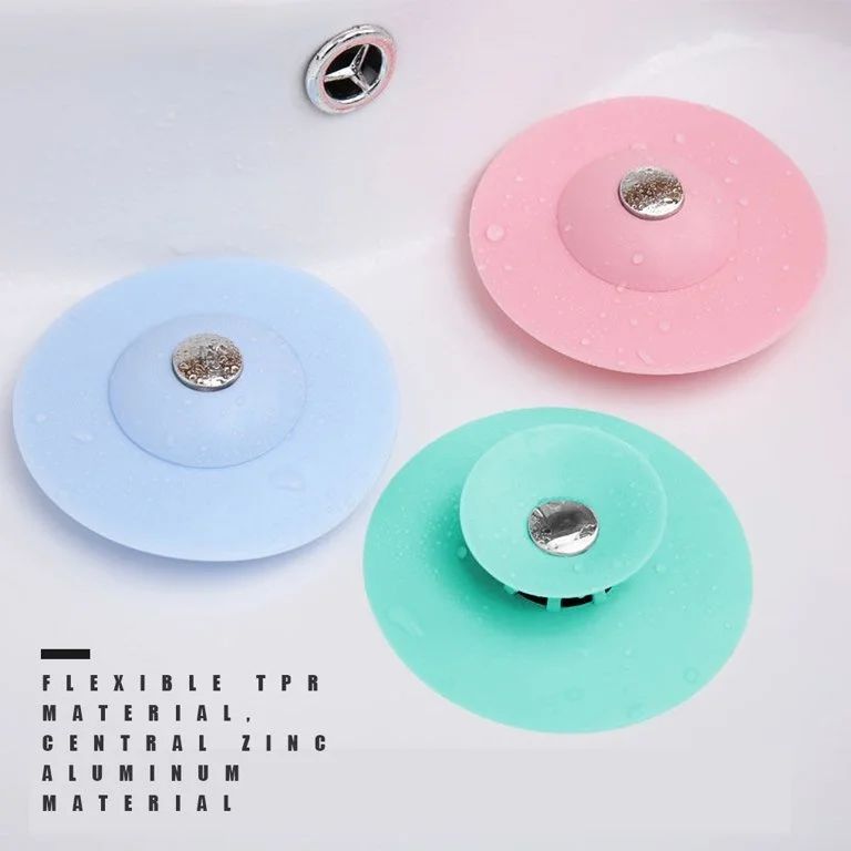 Silicone Sink Hair Strainer in different colors