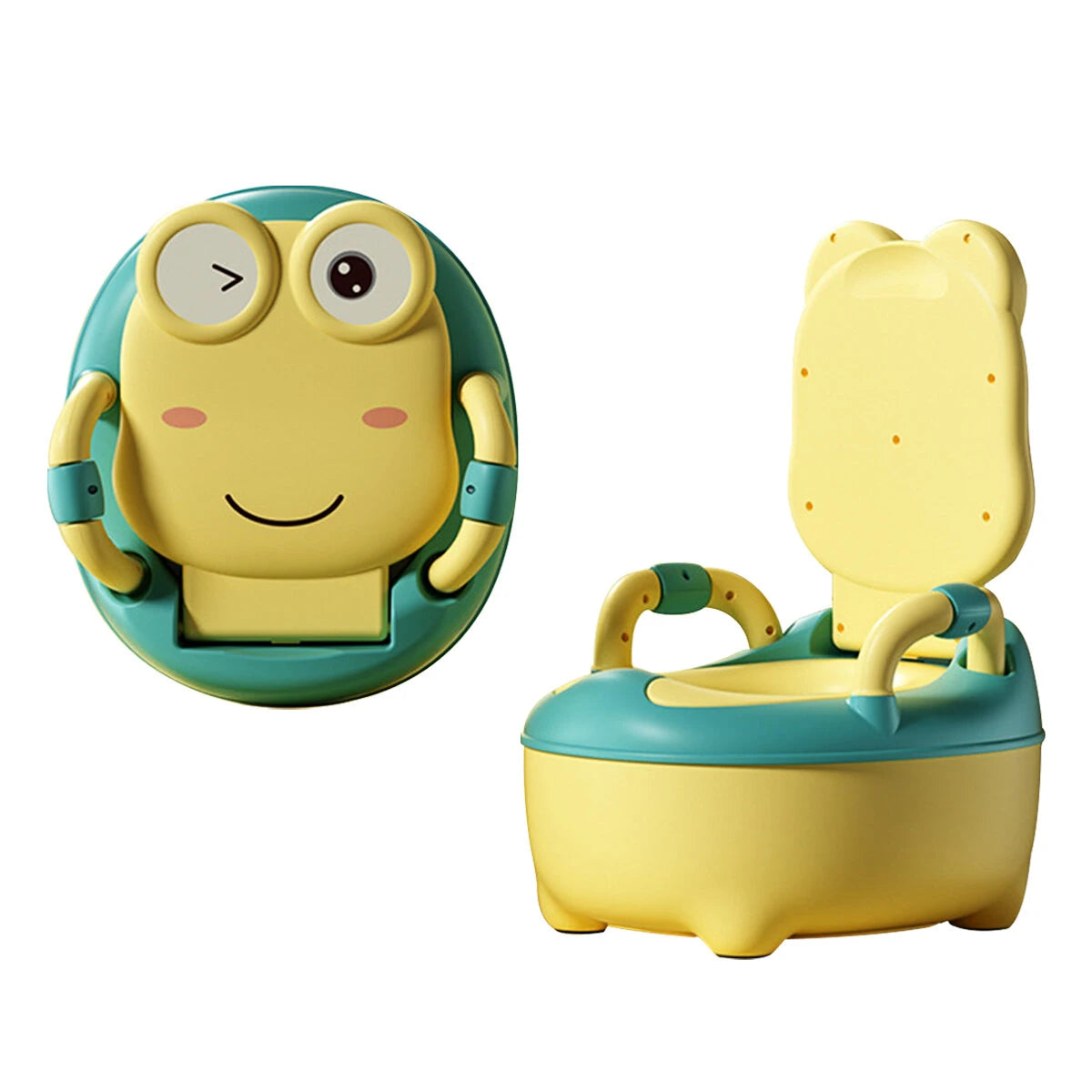 Portable Baby Potty Kids Children Training Toilet Trainer Stool in yellow  color