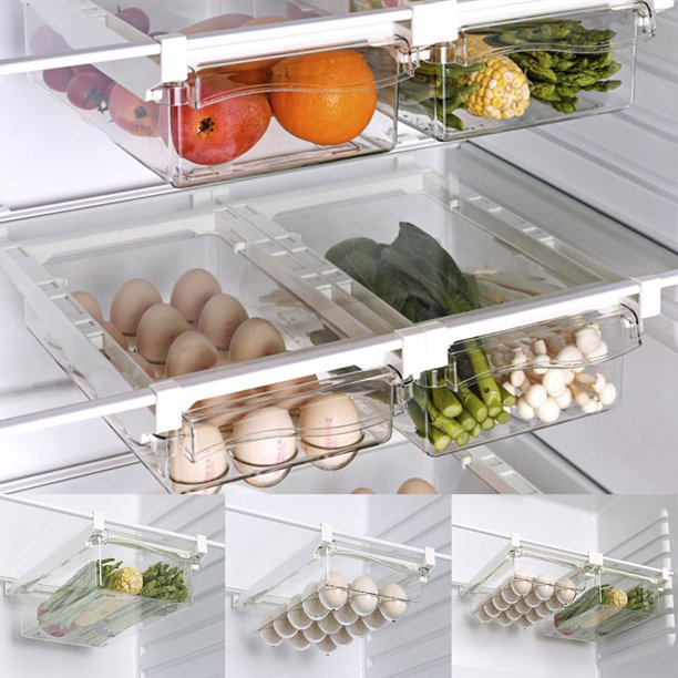 Refrigerator Drawer Transparent Organizer Rack Refrigerator Drawer Transparent Organizer Rack