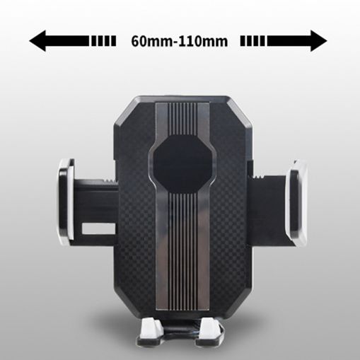 360° Rotating Super Adsorption Adjustable Magnetic Car Phone Holder in black color
