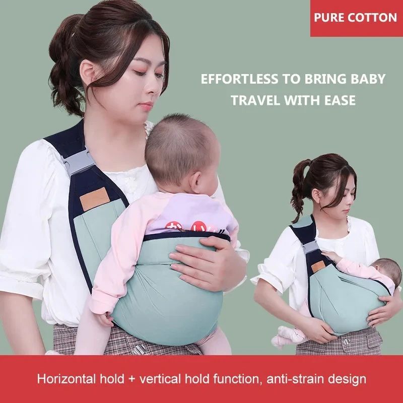 Newborn Baby Carrier - Lightweight Sling Breathable Cotton Baby Carrier
