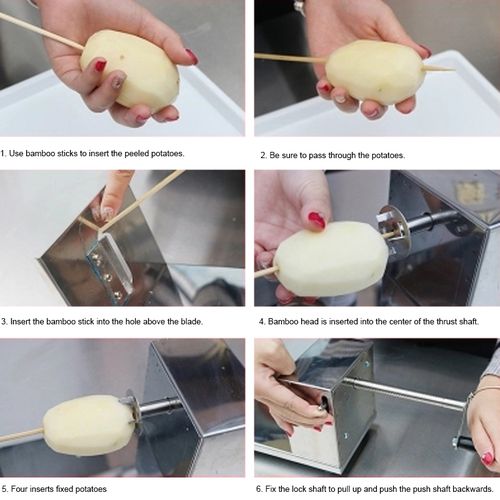 Stainless Steel Potato Slicer Manual Twisted Slicer Stainless Steel Potato Slicer Manual Twisted Slicer