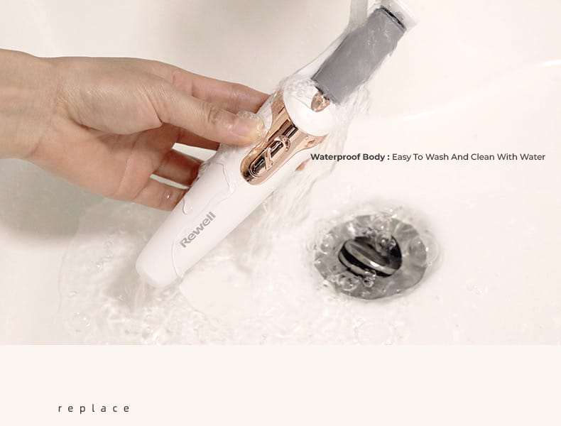 Washable portable electric pedicure foot callus remover